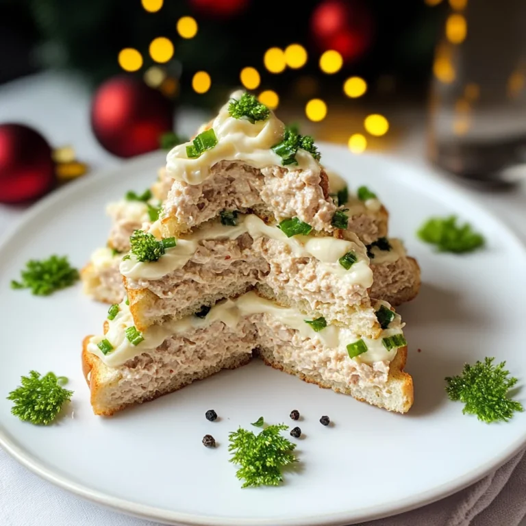 Alberelli di tramezzini con salsa al tonno