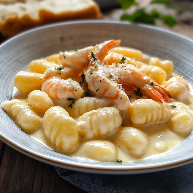 Gnocchi alla crema di scampi
