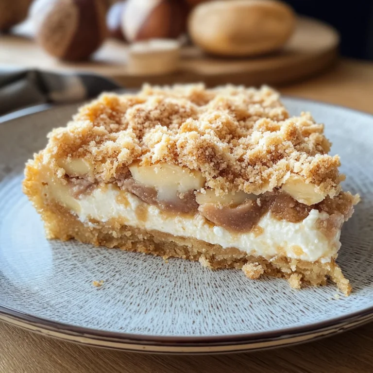 Sbriciolata con ricotta e castagne