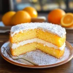 Torta versata all'arancia