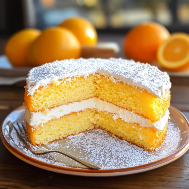 Torta versata all'arancia