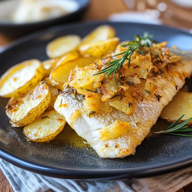 Orata con patate croccanti