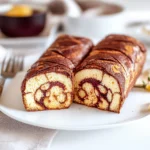 Rotolo marmorizzato con marmellata